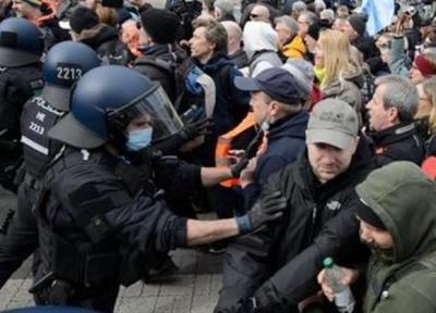 برگزاری اعتراضات ضد محدودیت های کرونایی در شهرهای عظیم آلمان